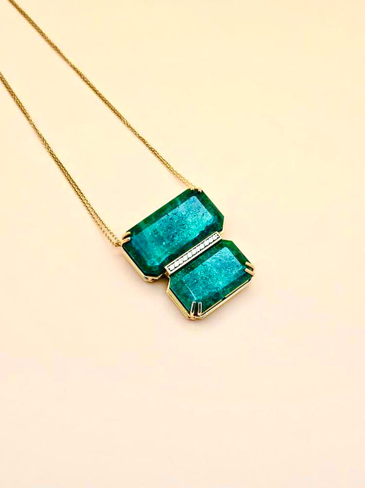 Emerald Statement Necklace