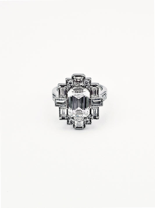 Art Deco Cluster Ring