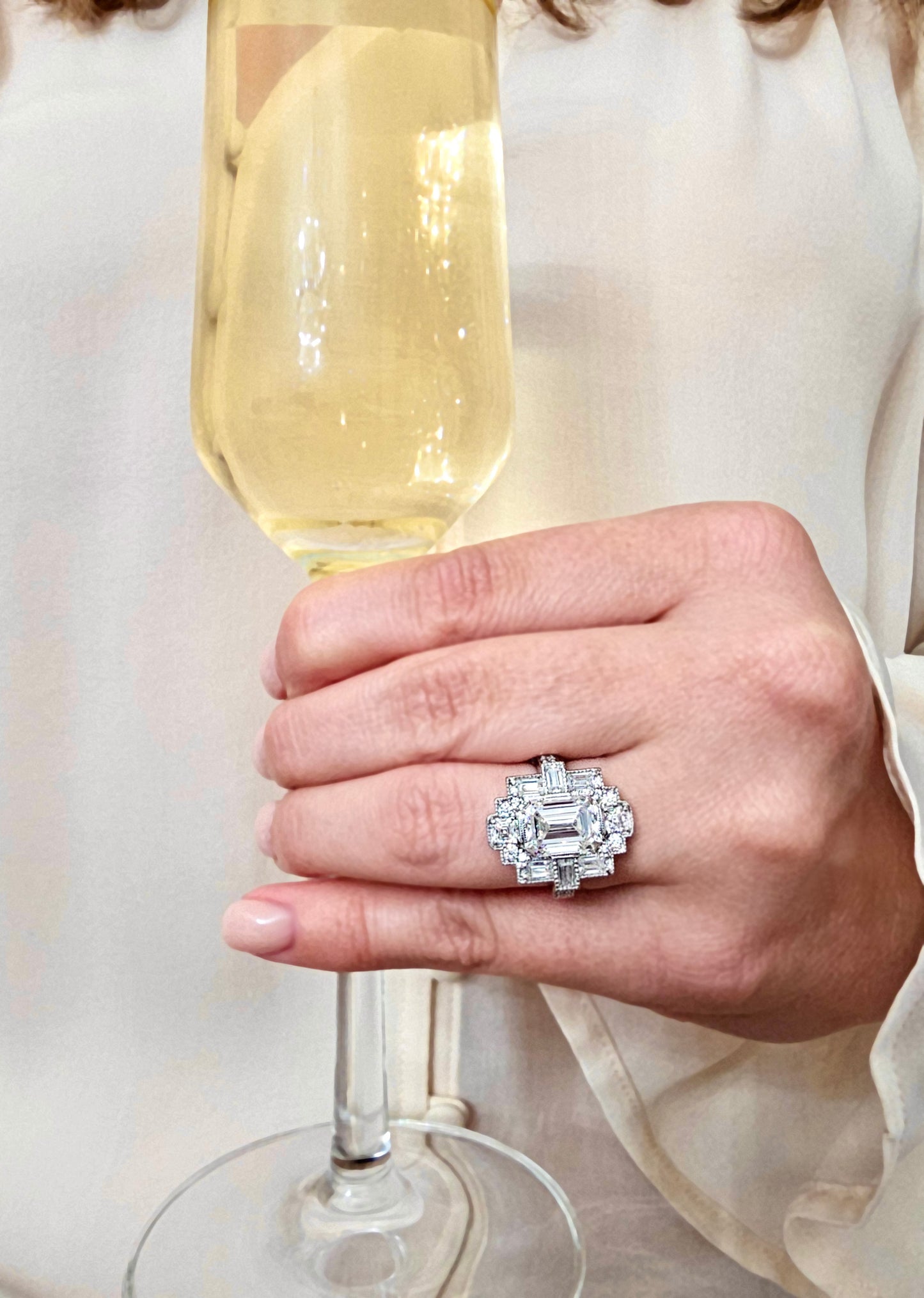 Art Deco Cluster Ring