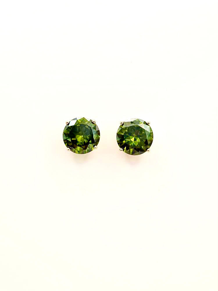 Peridot Studs