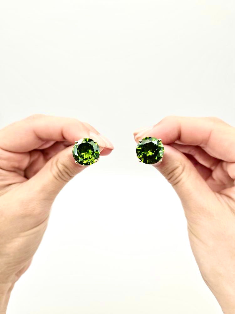 Peridot Studs