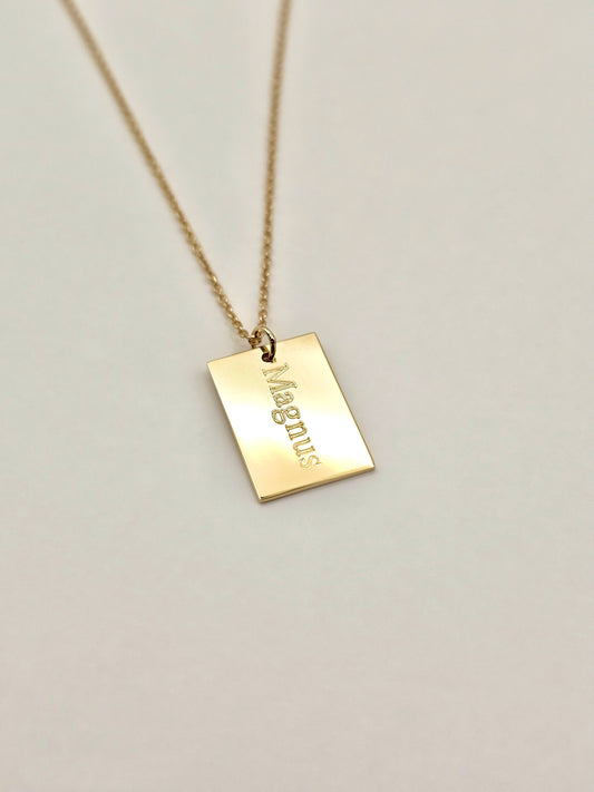 Personalized Tag Necklace