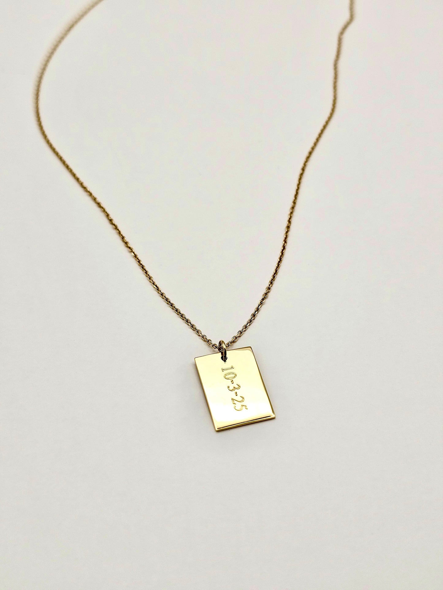 Personalized Tag Necklace